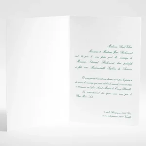 Faire-part de mariage Traditionnel rectangle*Faire-part Elégant Outlet