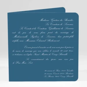 Faire-part de mariage Traditionnel couleur*Faire-part Elégant Sale