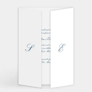Faire-part de mariage Traditionnel triptyque*Faire-part Elégant Fashion