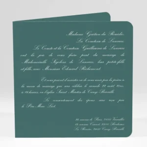 Faire-part de mariage Traditionnel couleur*Faire-part Elégant Sale