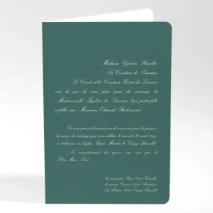 Faire-part de mariage Tradi rectangle couleur*Faire-part Elégant Clearance