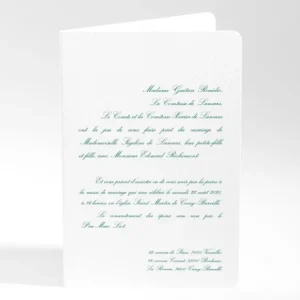Faire-part de mariage Traditionnel rectangle*Faire-part Elégant Outlet