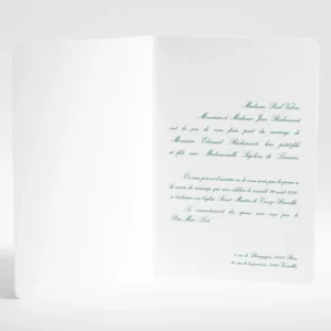Faire-part de mariage Traditionnel rectangle*Faire-part Elégant Outlet