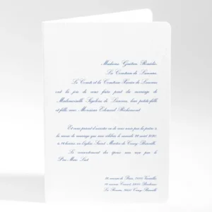 Faire-part de mariage Traditionnel rectangle*Faire-part Elégant Outlet