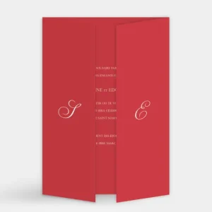 Faire-part de mariage Tradi triptyque couleur*Faire-part Elégant Hot