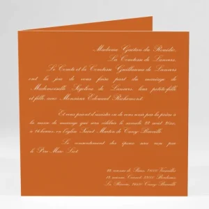 Faire-part de mariage Traditionnel couleur*Faire-part Elégant Sale