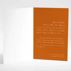 Faire-part de mariage Tradi rectangle couleur*Faire-part Elégant Clearance