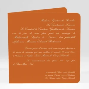 Faire-part de mariage Traditionnel couleur*Faire-part Elégant Sale