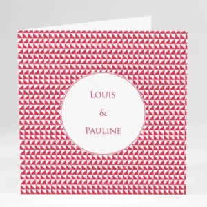 Faire-part de mariage Triangles chics*Faire-part Elégant Sale