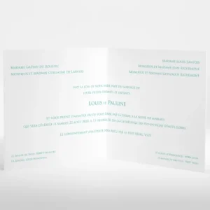 Faire-part de mariage Triangles chics*Faire-part Elégant Sale