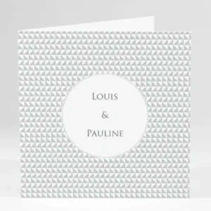 Faire-part de mariage Triangles chics*Faire-part Elégant Sale