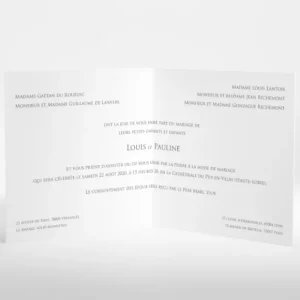 Faire-part de mariage Triangles chics*Faire-part Elégant Sale