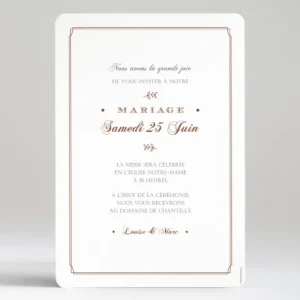 Faire-part de mariage Typographies*Faire-part Elégant Clearance