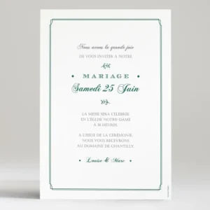 Faire-part de mariage Typographies*Faire-part Elégant Clearance