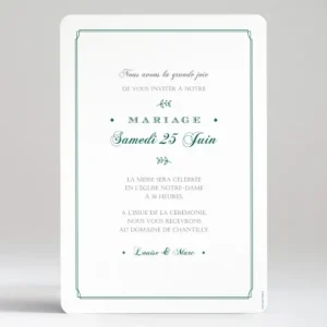 Faire-part de mariage Typographies*Faire-part Elégant Clearance