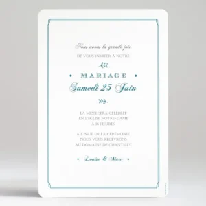 Faire-part de mariage Typographies*Faire-part Elégant Clearance