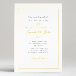 Faire-part de mariage Typographies*Faire-part Elégant Clearance