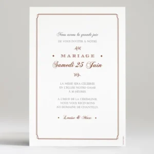 Faire-part de mariage Typographies*Faire-part Elégant Clearance