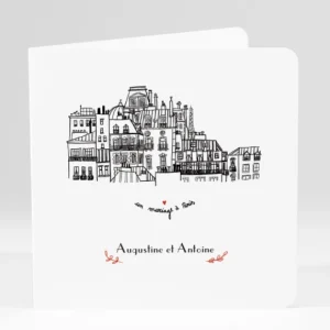 Faire-part de mariage Un mariage a Paris*Faire-part Elégant Outlet