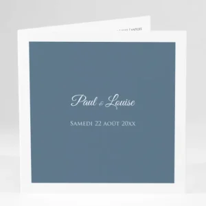 Faire-part de mariage Uni & chic*Faire-part Elégant New