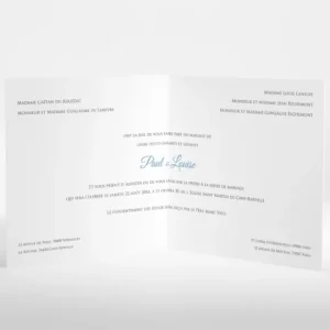 Faire-part de mariage Uni & chic*Faire-part Elégant New
