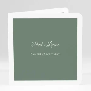 Faire-part de mariage Uni & chic*Faire-part Elégant New