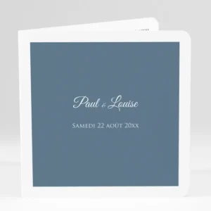 Faire-part de mariage Uni & chic*Faire-part Elégant New