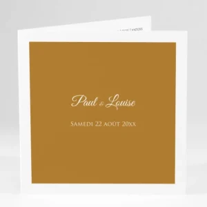 Faire-part de mariage Uni & chic*Faire-part Elégant New