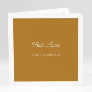 Faire-part de mariage Uni & chic*Faire-part Elégant New