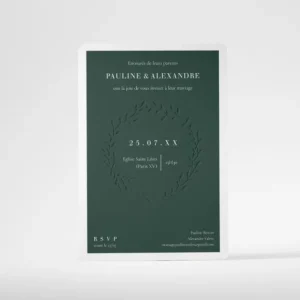 Faire-part de mariage Valse vegetale*Faire-part Elégant Hot