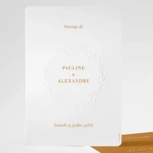 Faire-part de mariage Valse vegetale*Faire-part Elégant Hot