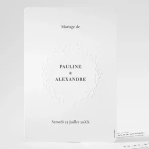 Faire-part de mariage Valse vegetale*Faire-part Elégant Hot