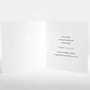Faire-part de mariage Vendee*Faire-part Elégant Hot