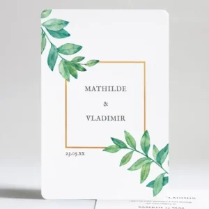 Faire-part de mariage Verdure poetique*Faire-part Elégant Discount