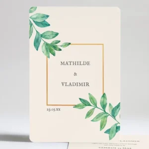 Faire-part de mariage Verdure poetique*Faire-part Elégant Discount