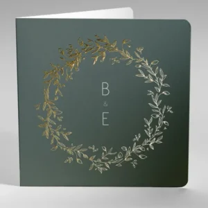 Faire-part de mariage Vert et or*Faire-part Elégant Outlet