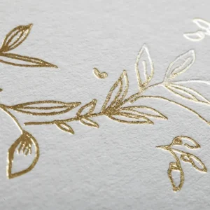 Faire-part de mariage Vierge Couronne doree livret*Faire-part Elégant New
