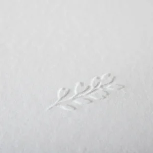 Faire-part de mariage Vierge Branche gaufrage livret*Faire-part Elégant Discount