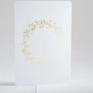 Faire-part de mariage Vierge Couronne doree portrait*Faire-part Elégant Clearance