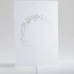 Faire-part de mariage Vierge Couronne doree portrait*Faire-part Elégant Clearance