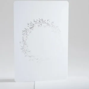 Faire-part de mariage Vierge Couronne doree portrait*Faire-part Elégant Clearance