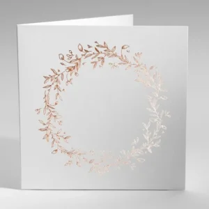 Faire-part de mariage Vierge Couronne doree livret*Faire-part Elégant New