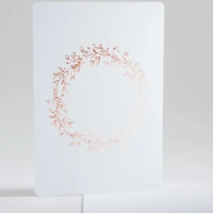 Faire-part de mariage Vierge Couronne doree portrait*Faire-part Elégant Clearance