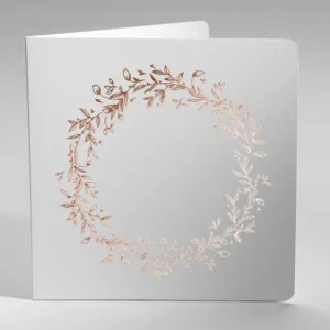 Faire-part de mariage Vierge Couronne doree livret*Faire-part Elégant New