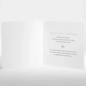 Faire-part de mariage Virtuosite*Faire-part Elégant Clearance