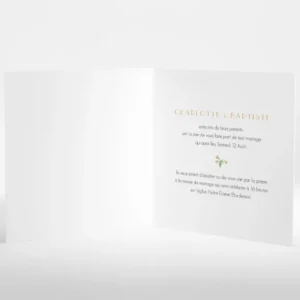 Faire-part de mariage Virtuosite*Faire-part Elégant Clearance
