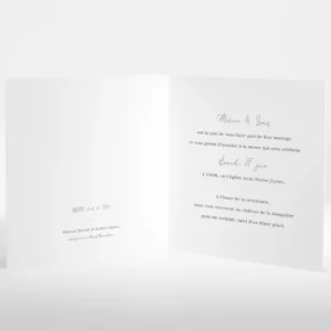 Faire-part de mariage Voltige*Faire-part Elégant Fashion