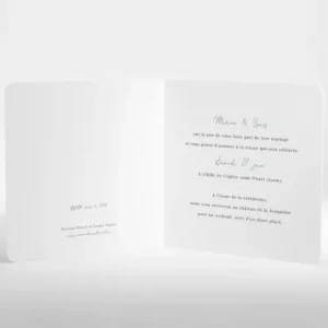 Faire-part de mariage Voltige*Faire-part Elégant Fashion
