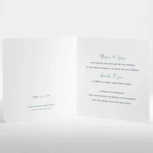 Faire-part de mariage Voltige*Faire-part Elégant Fashion