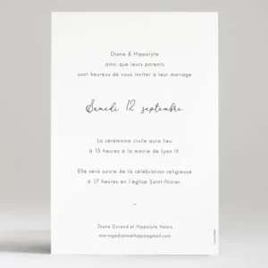 Faire-part de mariage Watercolor*Faire-part Elégant Clearance